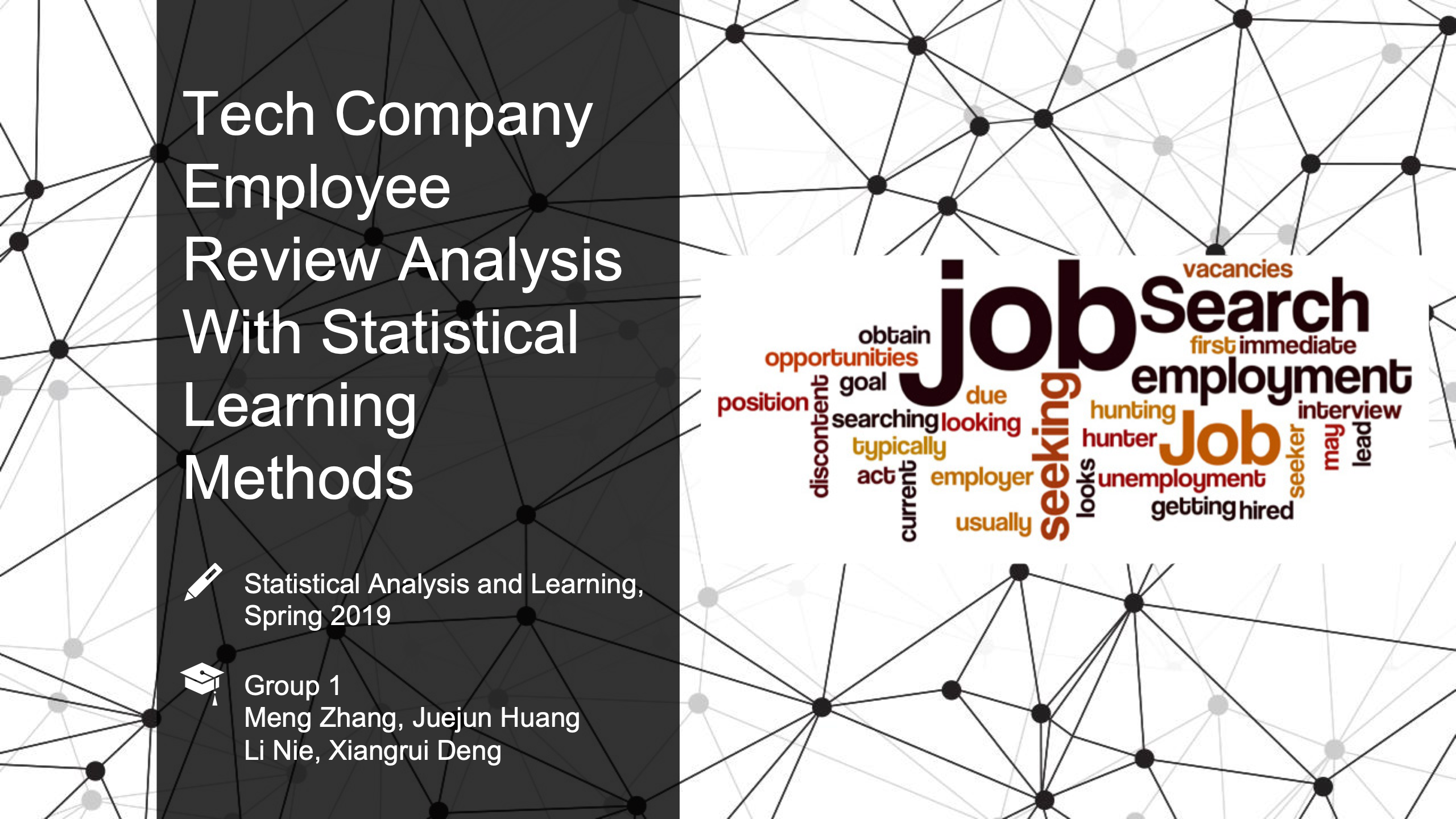 Tech Company Employee Review Analysis With Statistical Learning Methods